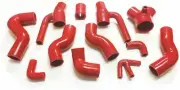 Red Silicone Intercooler Turbo Boost Hose Kit For 1997-2001 Audi S4 RS4 2.7L (for: Audi)