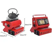 Portable Gas Heater Ceramic Outdoor Camping Butane Space Heater, Camping Heating Stove