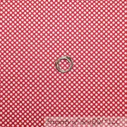 BonEful Fabric FQ Cotton Quilt Rose Pink White Polka Dot Little Calico Small USA