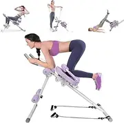 Ab Machine for Stomach Workout: Ab Trainer for Home Workout - Abdominal Core Machine Abs Crunch Machine Foldable Stomach Exercise Equipment for Women