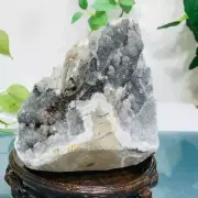 1396g Natural Amethyst Geode Mineral Specimen Crystal Quartz Energy Decoration