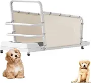 Pet Treadmill, Collapsible Pet Fitness Treadmill Easy to Assemble with Display Screen and Guardrail Indoor Exercise Adjustable Speed Run Walk
