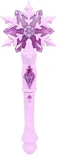 Ipetboom Snowflake Wand Light Up Wand Princess Wand Light Up Snowflakes Wand for Girls Princess Party Favors Costume Cosplay Accessories (Pink)