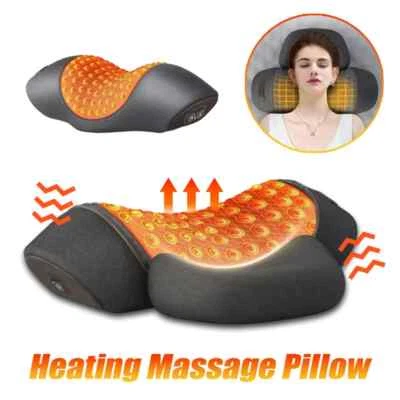 New Electric Neck Massage Pillow Neck Back Traction Relax Foam Support
