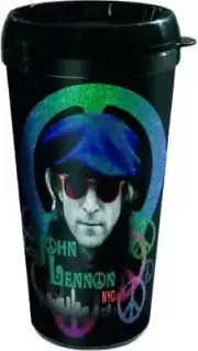 The Beatles - John Lennon - NYC Travel Mug