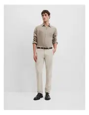 [Country Road] Australian Cotton Standard Fit Stretch Chino in Pebble