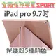 [佐印興業] 上下 分離 ipad pro 9.7 變形套裝 變形金剛 保護套 透明 磨砂 休眠 保護殼 皮套 平板保護套 出清