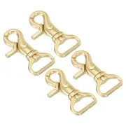 Lobster Clasp Keychains, 4pcs 3/4" Oval Clasps Swivel Trigger Snap Hook