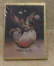 1977 Vintage Golden Wings By Boris Vallejo 30 Self-Stick Bookplates Sealed - NEW