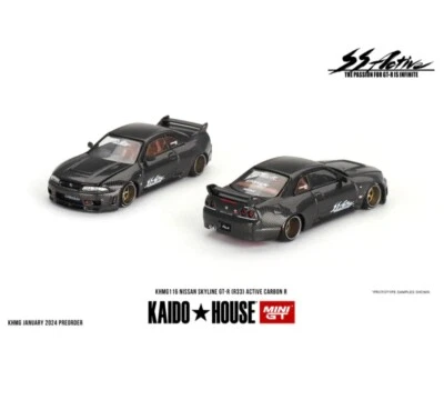 1:64 NISSAN SKYLINE GT-R (R33) ACTIVE CARBON V1 116 KAIDO HOUSE