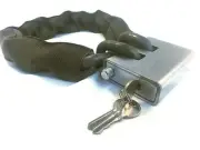 8' Foot Bicycle Lock Chain - 3/8" Hardened Grade 100 - Defender Security Lock
