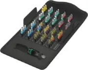 Wera DRIVER BIT SET 43Pcs Hex, Phillips, Pozidriv, Slotted & Torx,Diamond Tipped