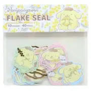 Sanrio Characters Pompompurin Yamano Japan Flake Seal Stickers