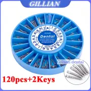 Dental Endo Conical Pins Stainless Steel Screw Posts Assorted Conical Screw Kit