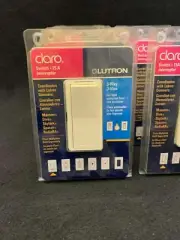 Lutron CA-3PSH-AL Claro 15A 120/277V 3-Way Rocker Switch, Almond