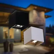 Toca Outdoor LED Up/Down Wall Light S/M in Sand Black or White 6.8W CLA Lighting - TOCA1, TOCA2