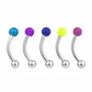 Body Magic Women's Sandblast Eyebrow Body Jewelry Set, 5 Piece