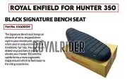 Fits Royal Enfield SIGNATURE BENCH SEAT, BLACK For HUNTER 350 (for: Royal Enfield)