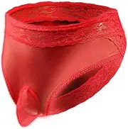[Czizitong] Men's Jockstrap Underwear Bulge Enhancing Thong G String Mesh Jock Strap
