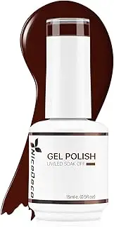 Nicedeco Hema Free Cruelty Free Vegan Gel Nail Polish, High Gloss Long Lasting Soak Off LED U V Gel Polish 1 Pcs 15ml - 260