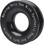 Winch Snatch Block - 41,000 lbs Soft Shackle Snatch Recovery Ring | Rustproof Winch Accessory Kit, Heavy Duty Pulley for