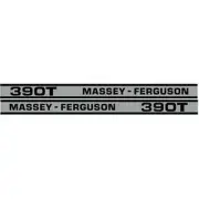 NEW 393 MASSEY FERGUSON TRACTOR HOOD DECAL KIT MF 393 TURBO W/ CAB HIGH QUALITY