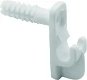 Mp7017 Wire Shelf Back Wall Clip With Anchor 12 Pack White