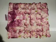 hand crafted Sketch Book~hand made water colour paper silk flowers botanical