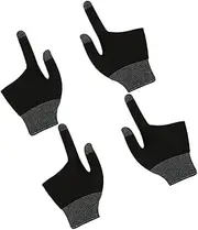 BESPORTBLE 2 Pairs Finger Sleeves for Gaming Graphene Technology Touch Screen Gloves Slip Design for Mobile Games and Billiards Breathable Comfort for Enhanced Performance