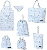 COLORFUL CANDY STYLE NT604300 Disney Kindergarten Entrance School Entrance 6-Piece Set, Lesson Bag, Quilting (with Gusset), Shoe Case, Drawstring Gymnastics Clothes Bag, Lunch Bag, Cup Bag, Small