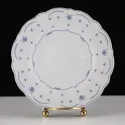 New Tirschenreuth Germany Baronesse 5.75" Cup Saucer Plate Blue Fluer de Lis