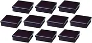 Shokado, Set of 10, 6-Inch Square Cloth Side Meal Bento Lunch Box, Shintame (Divided Separately)