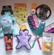 Halloween Themed Dog Toy BUNDLE Includes SNUFFLE MAT, Plush Toys & Aussie Treats