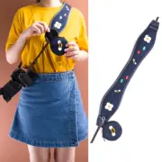 Wide Denim Camera Shoulder Strap Neck Belt For Canon Nikon Sony DSLR Mirrorless