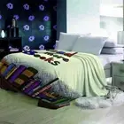 Leopard Newspapers Struggle Light 3D Warm Plush Fleece Blanket Picnic Sofa Couch