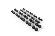 1-10kg Rubber Hex Dumbbell Set