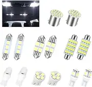 14 Pcs Car Led Lights Interior,DE3175 T10 31mm 41mm 194 LED Bulbs,LED Bulbs Dome Car Light Interior Kit Set,for Indoor Map Dome/Trunk/License Lights/Door Side Marker/Trucks Width Lamp