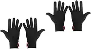 [LIFKOME] 2 Pairs Warm Touchscreen Gloves Windproof Winter Driving Gloves Comfortable Fit Adjustable Size