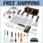 Portable 25-Piece BBQ Tool Kit with S-hooks & Large Storage Bag for Grilling