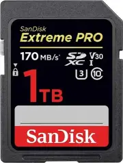 SanDisk Extreme Pro 1TB SD Card SDXC UHS-I 170MB/s Camera DSLR Memory Card SDSDX