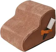 STARTIST Dog Stairs for Small Dogs, Pet Stair 2 Step Soft Lightweight for Couch Comfotable Pet Step Dog Ramp for Puppy Sofa Small Pets, Coffee