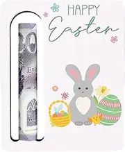Easter Cash Clip - Vibrant Wooden Money Organizer and Decorative Basket Label | Multifunctional Cash Envelope Holder for Holiday, Table Centerpiece and Seasonal Home Decoration