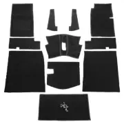 austin healey sprite mk1 , Carpet Set, complete, black, LHD