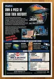 1995 Making of Star Trek the Next Generation Trading Cards Print Ad/Poster Art
