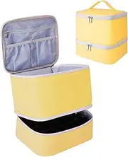 [Generic] Nail Art Storage Bag, Nail Polish Storage Box, High Capacity Nail Lamp Storage Box Holds 30 Nail Glue -Bottles, Massage Oil and Cosmetic -Bag