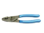 Snap On Tools NEW 47ACFPB Pearl Blue 8" Talon Soft Grip Combo Slip-Joint Pliers