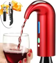 Electric Wine Aerator Pourer, Wine Decanter Pump Dispenser Set Stopper Multi-Sma