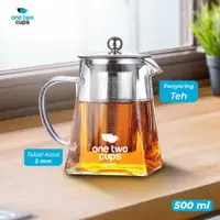 在飛比找蝦皮購物優惠-硼矽酸鹽耐熱茶壺玻璃茶壺帶過濾器 500ml TP-761