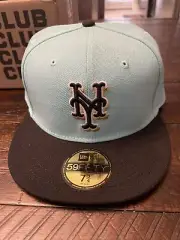 Hatclub Exclusive New Era 59Fifty New York Mets 2000 World Series Patch Hat Mint