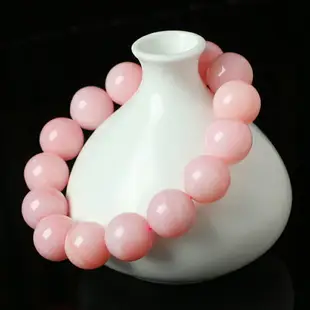 親寶水晶天然粉澳寶單圈手鏈女款 歐泊粉色蛋白石飾品